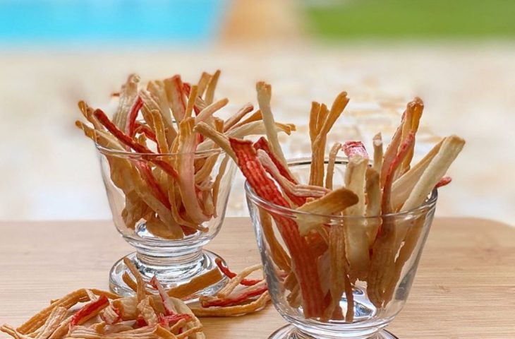 Sticks de kani-kama na airfryer