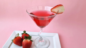 Strawberry martini