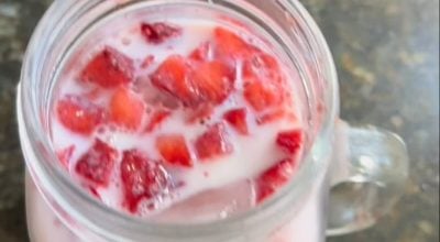 Strawberry milk coreano