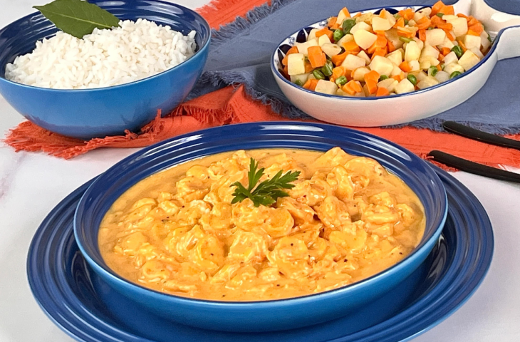 Strogonoff de camarão fácil