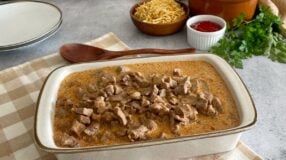Strogonoff de carne fácil