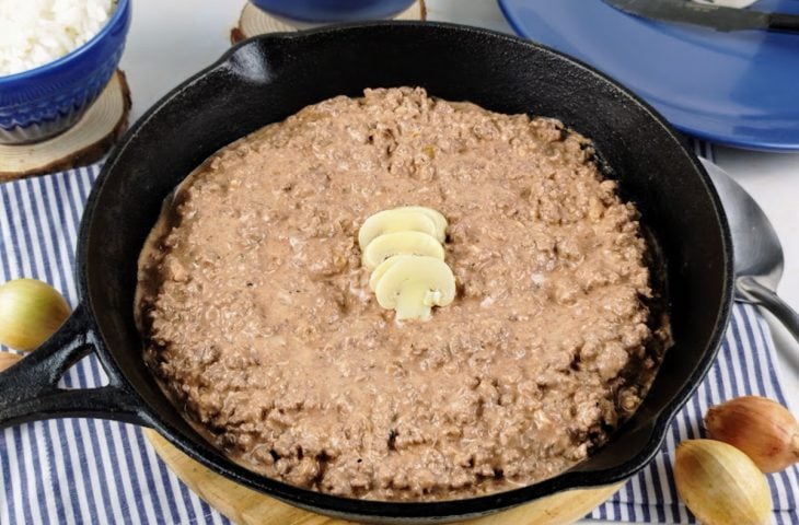 Strogonoff de carne moída