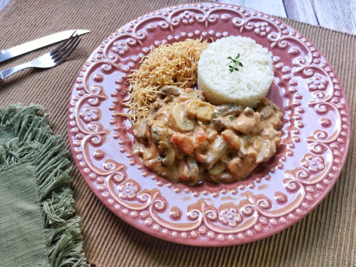 Strogonoff de carne rápido