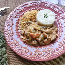 Strogonoff de carne rápido
