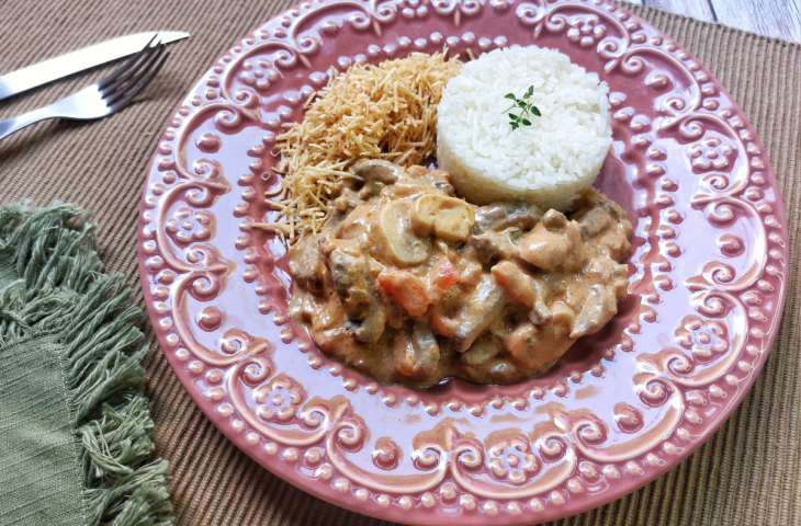 Strogonoff de carne rápido