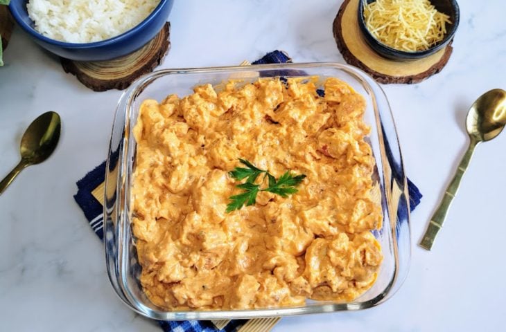 Strogonoff de frango fit