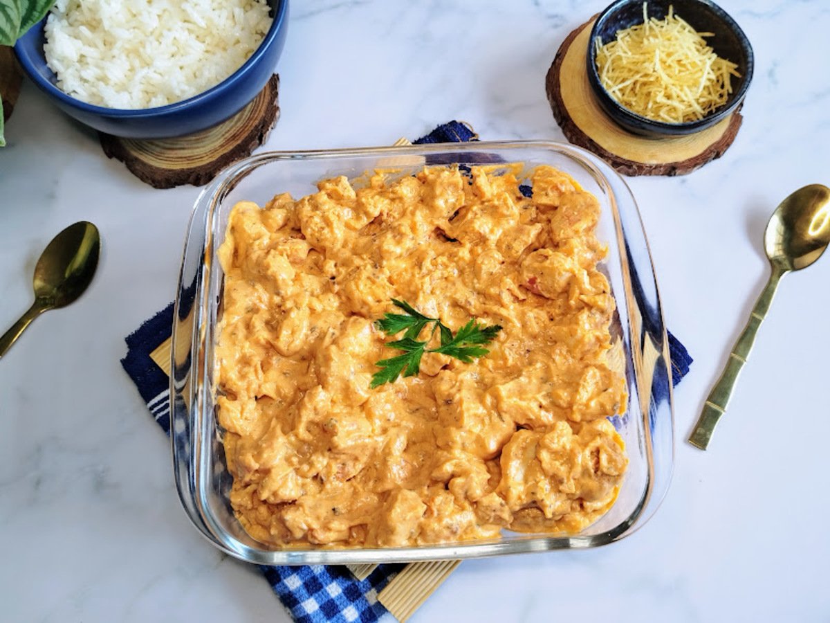 Strogonoff de frango fit