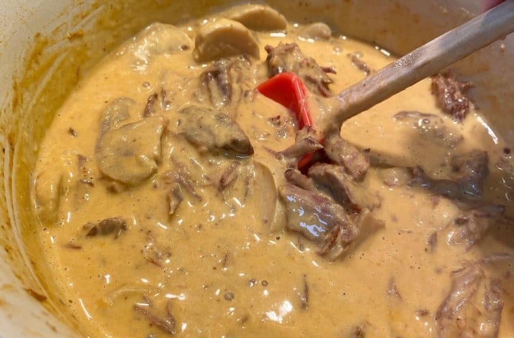 Strogonoff de patinho