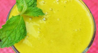 Suco de manga com laranja