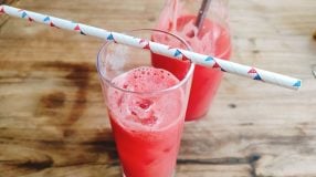 Suco de melancia refrescante