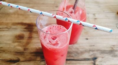 Suco de melancia refrescante