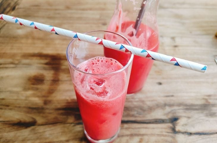 Suco de melancia refrescante