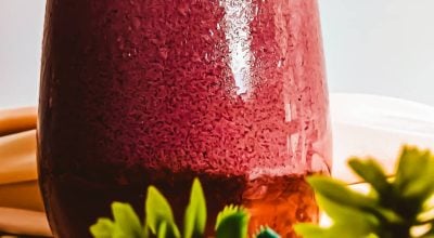 Suco detox de uva com chia