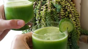 Suco verde refrescante