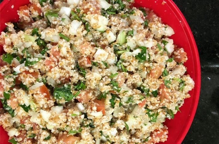 Tabule com pimentão