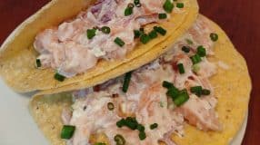 Taco de salmão