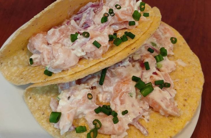 Taco de salmão