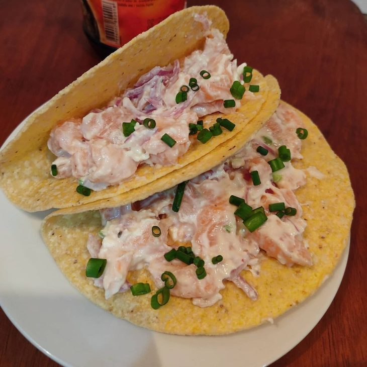 Taco de salmão