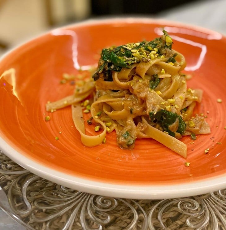 Tagliatelle com gorgonzola