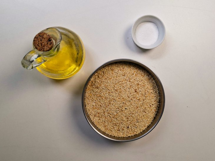 Ingredientes reunidos para o preparo da receita.