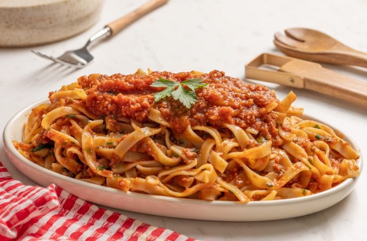 Talharim com calabresa