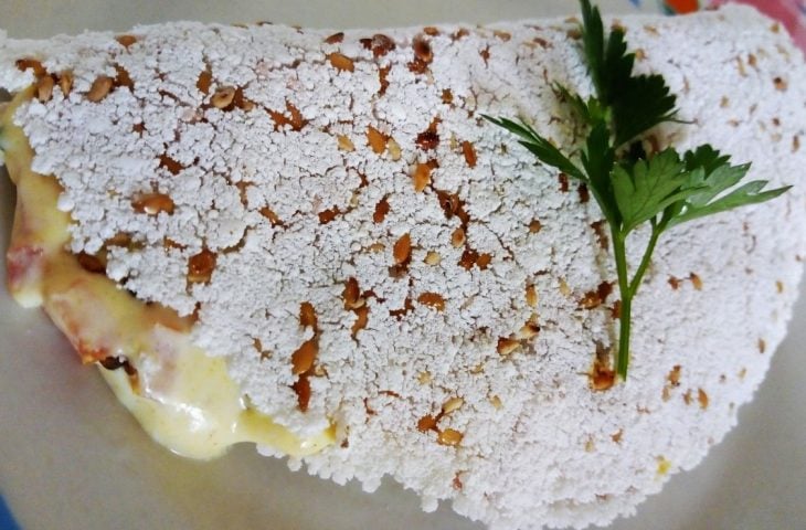 Tapioca com gergelim