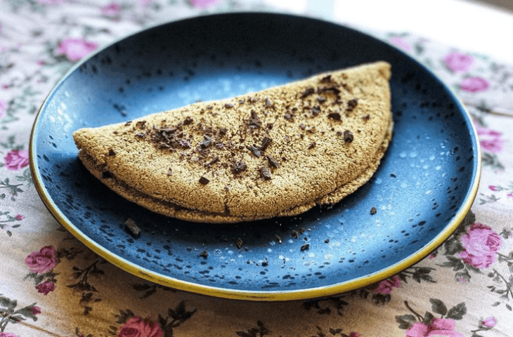 Tapioca de café com doce de leite