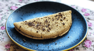 Tapioca de café com doce de leite