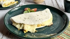 Tapioca de ovo com orégano