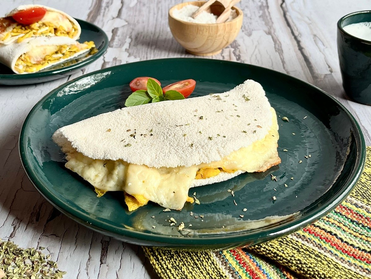 Tapioca de ovo com orégano