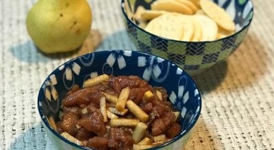 Tartar de atum com pera