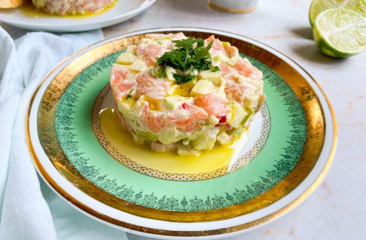 Tartar de salmão