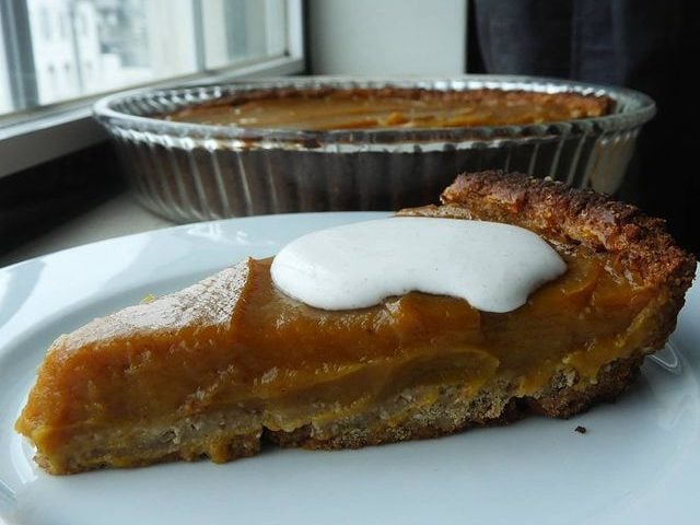 Tarte de abóbora e batata-doce