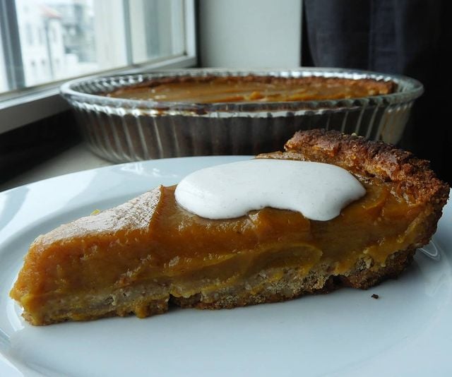 Tarte de abóbora e batata-doce