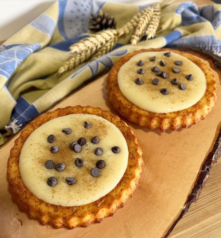 Tarteletes de amêndoa e baunilha