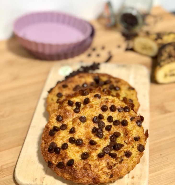 Tarteletes de banana e chocolate