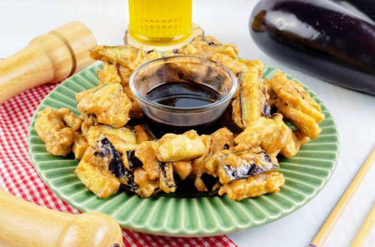 Tempurá de berinjela