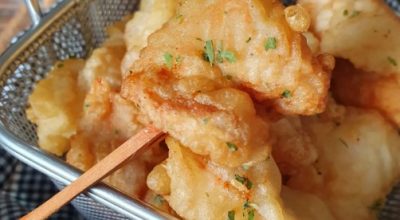 Tempura de camarão