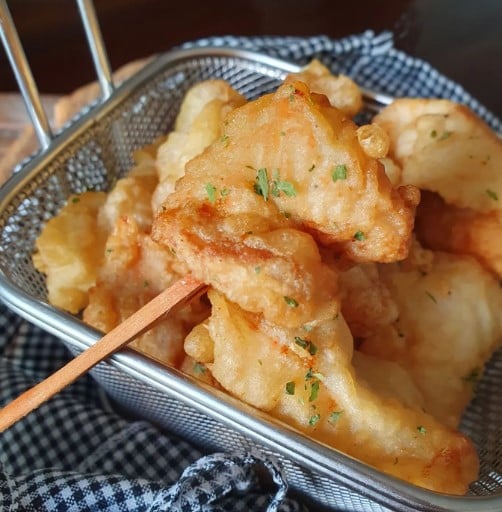 Tempura de camarão