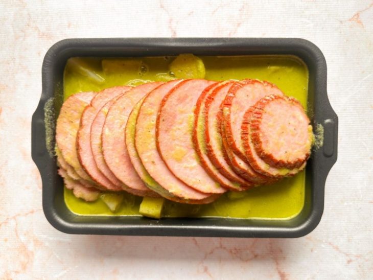 Molho sobre o tender.