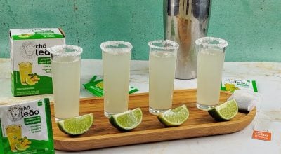 Tequila com chá verde, limão e gengibre