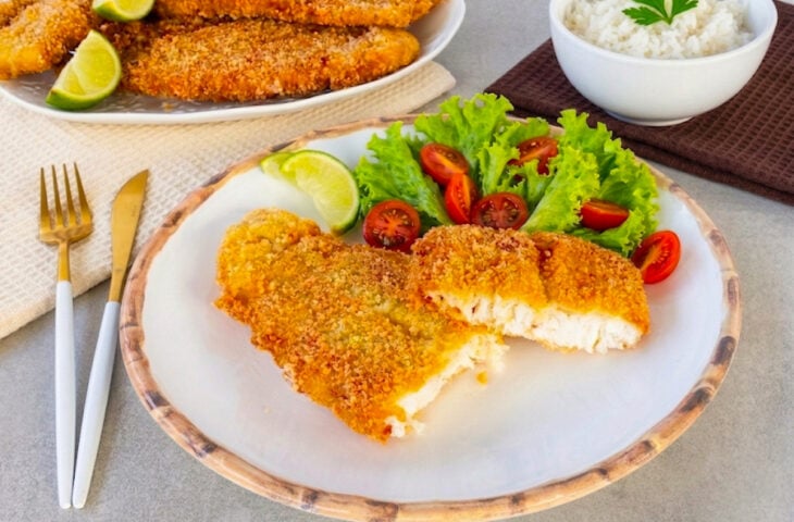 Tilápia a milanesa