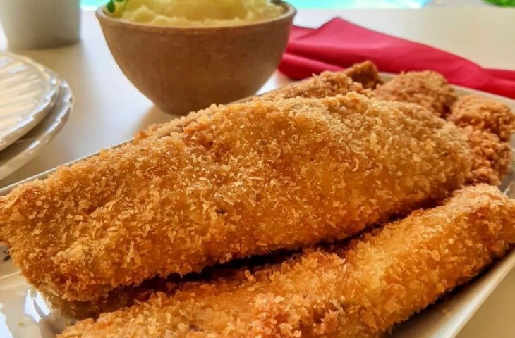 Tilápia a milanesa