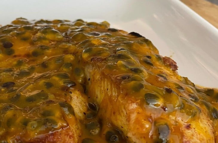 Tilápia ao molho de maracujá