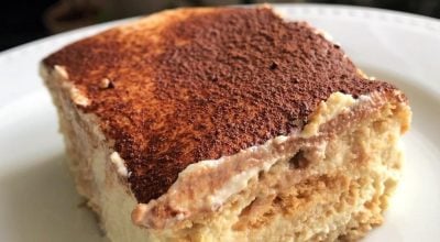 Tiramisú vegano