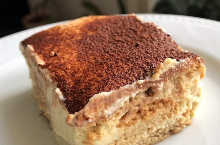 Tiramisú vegano