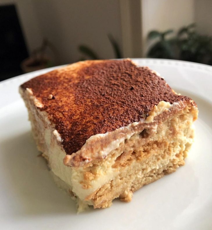 Tiramisú vegano