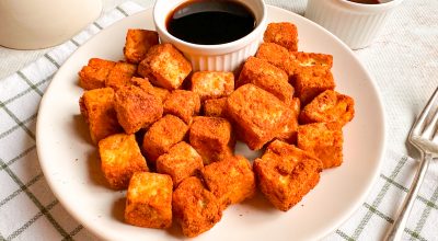 Tofu crocante na air fryer