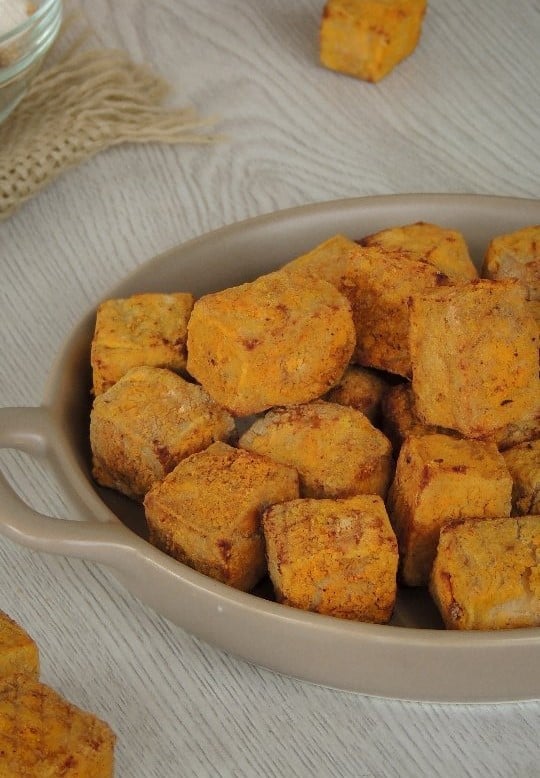 Tofu crocante na airfryer