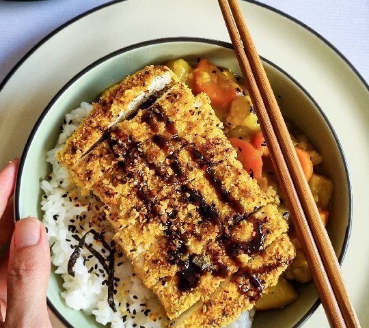 Tonkatsu karê vegano